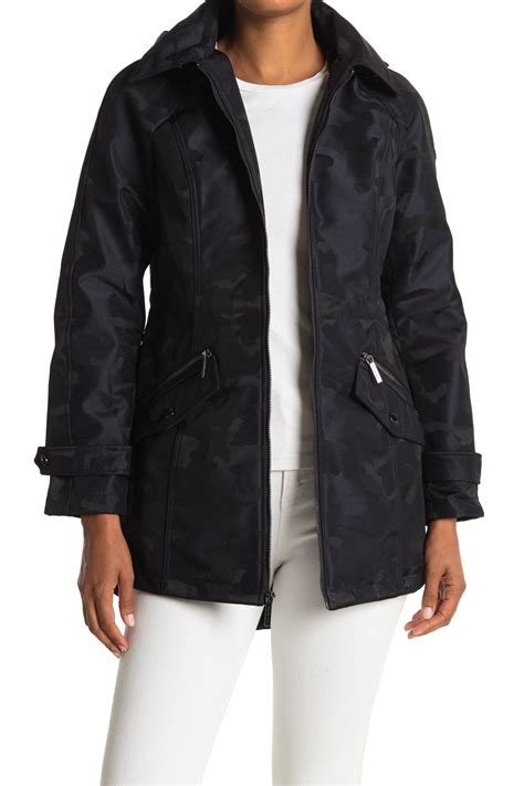 michael kors navy high neck soft shell|Michael Kors winter jacket.